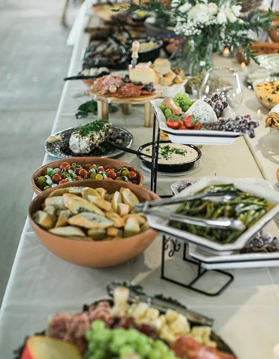 Delicious assortment from a buffet catered event