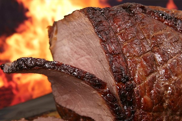 Glazed ham perfect for holiday catering options near me