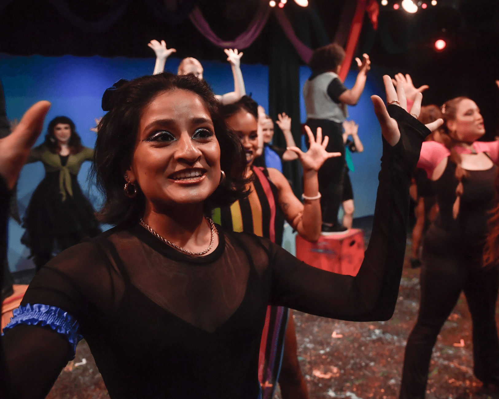 Madhu Murali Welcoming Audience to the Musical Pippin