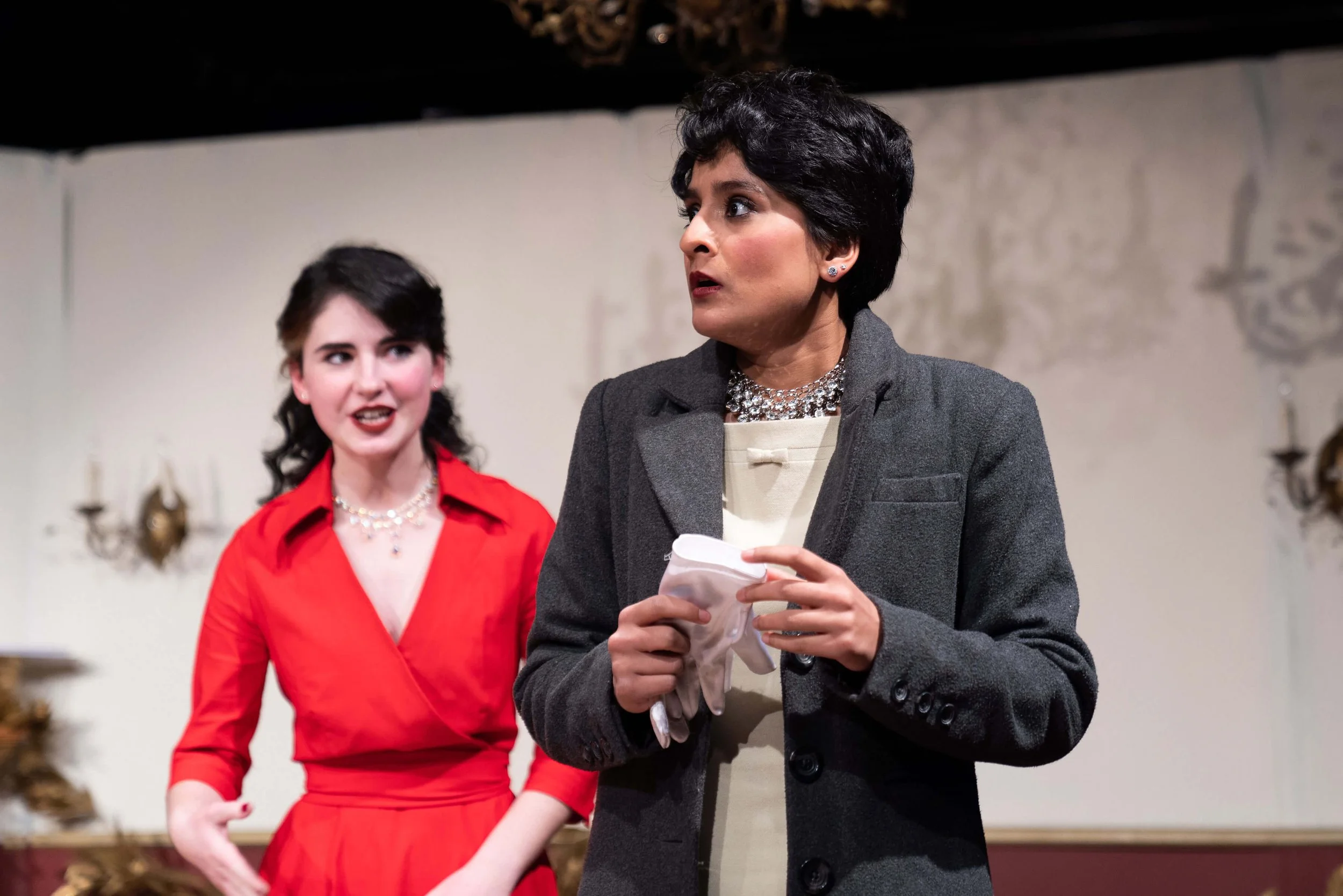 Madhu Murali Acting Surprised in the Play Harvey