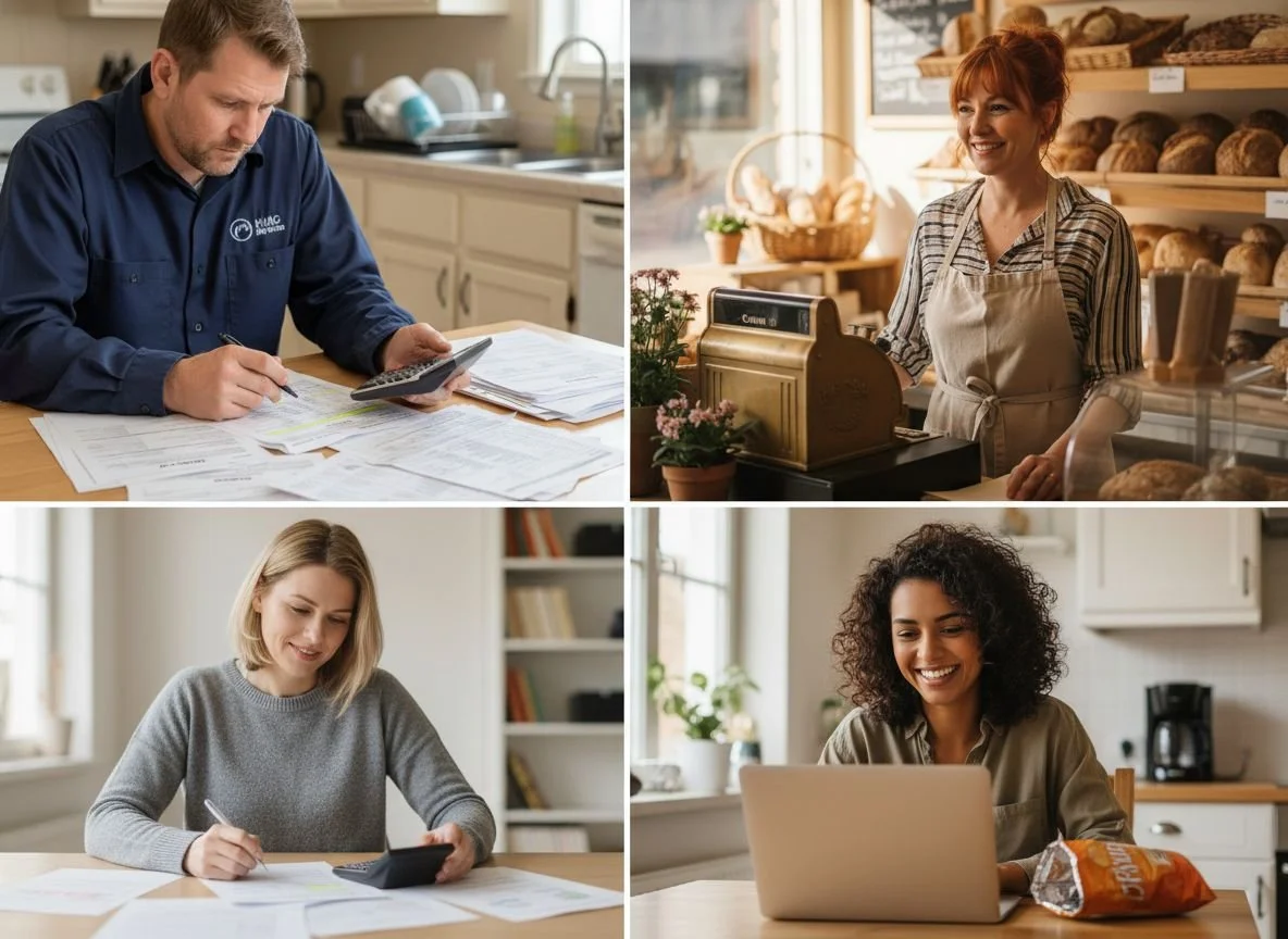 Diverse small business owners