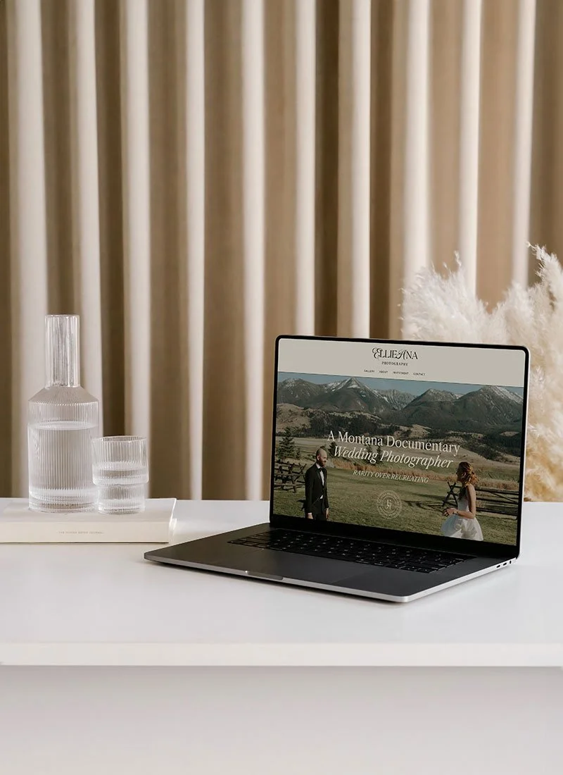 The Signature Branding and Website Design Package Example for Wedding Photographer Client