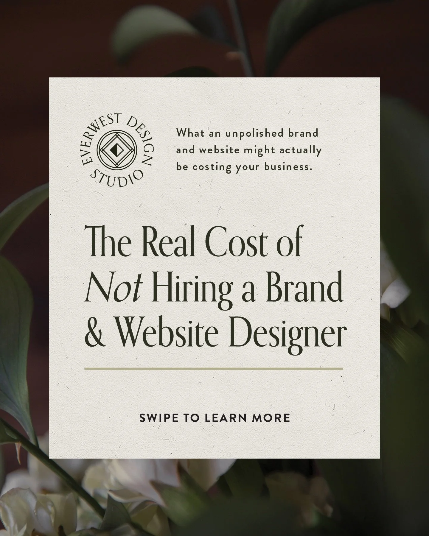 Not investing in your brand might feel like the &ldquo;safer&rdquo; choice when you&rsquo;re growing a business.

But what many business owners don&rsquo;t realize is how much their brand might actually be costing them.

Your brand is shaping how peo