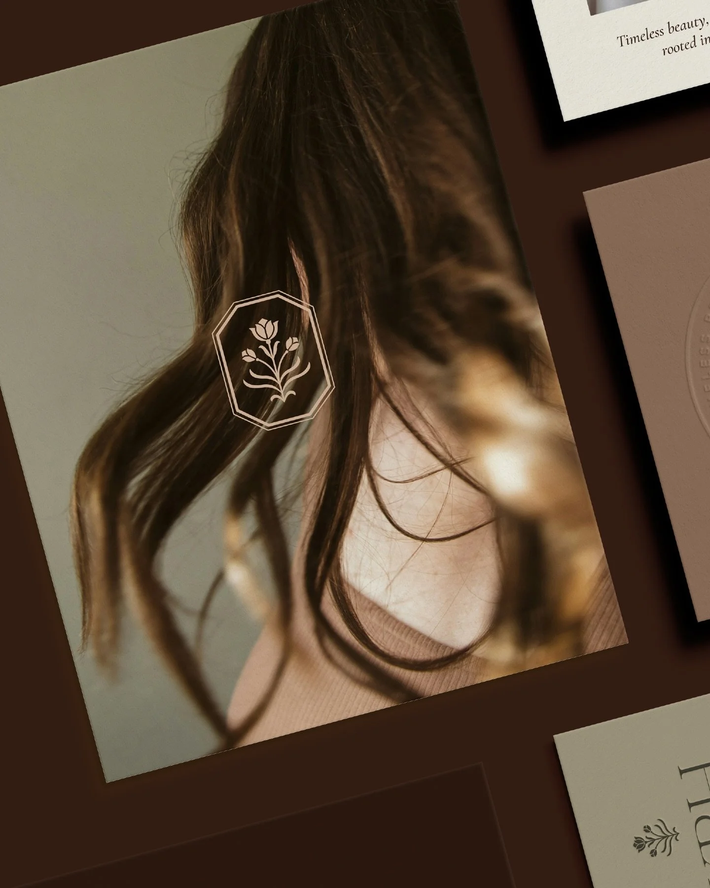 Introducing the visual identity for KRH Beauty&mdash;a beauty brand created for a hairstylist based in Pocatello, Idaho, shaped by heritage, artistry, and expert craft.

Designed to feel warm, refined, and deeply personal, this identity features an e