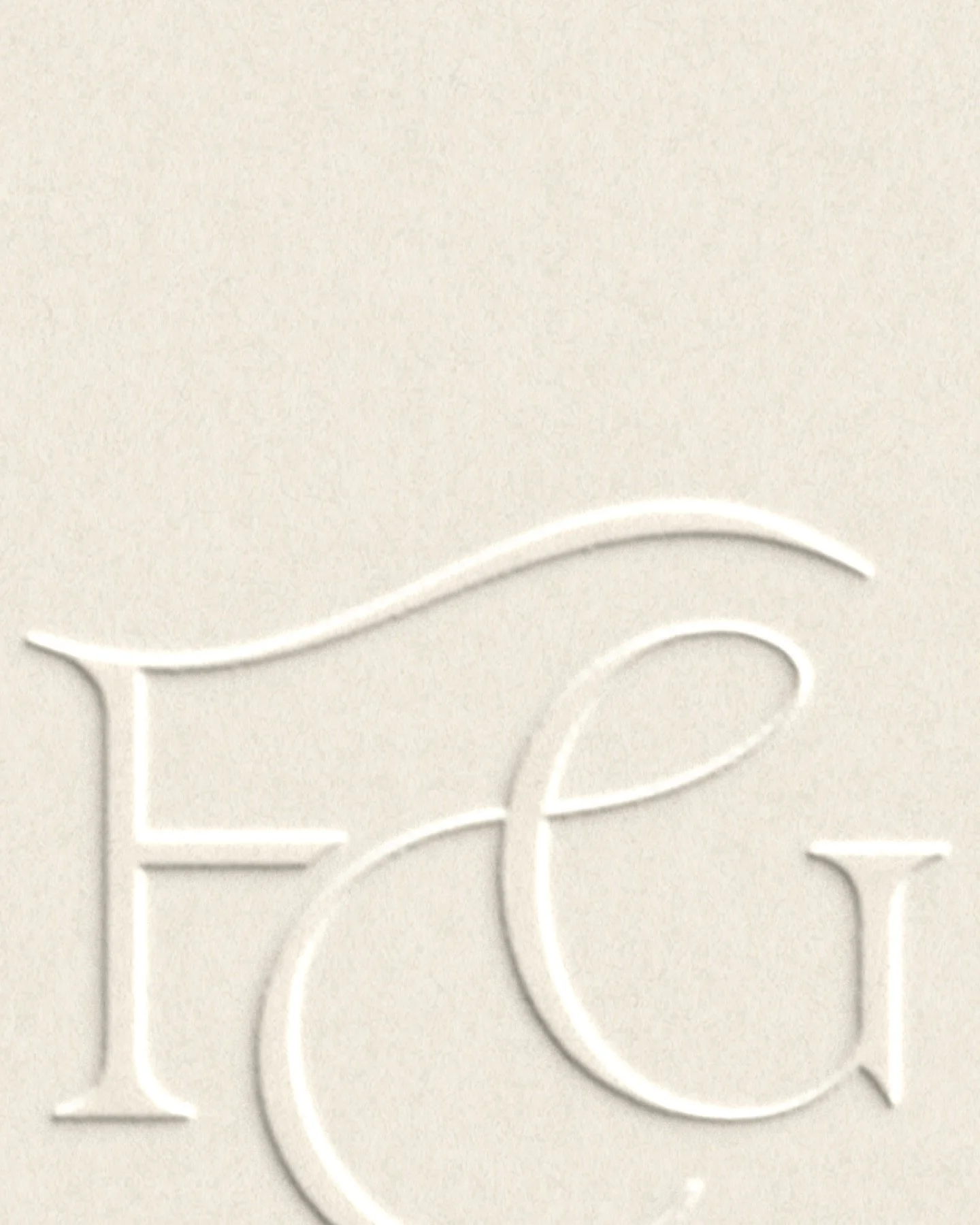 A little close up shot of a refined monogram logomark for a consulting business&mdash;crafted through multiple iterations to achieve a seamless, effortless flow between each letterform, balancing clarity with quiet confidence.

This is just a glimpse