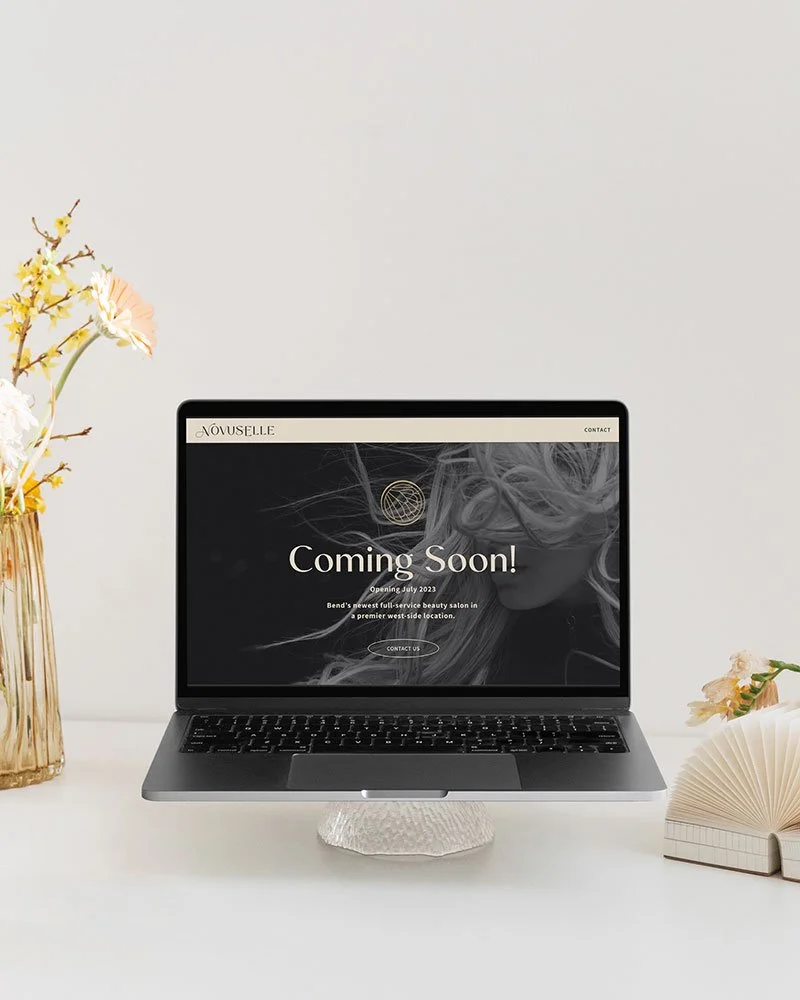 NovusElle Salon in Bend, Oregon Coming Soon Landing Page Website Design