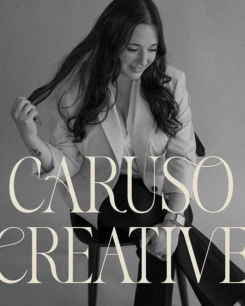 Creative Studio Logo Typography on Beauty Image