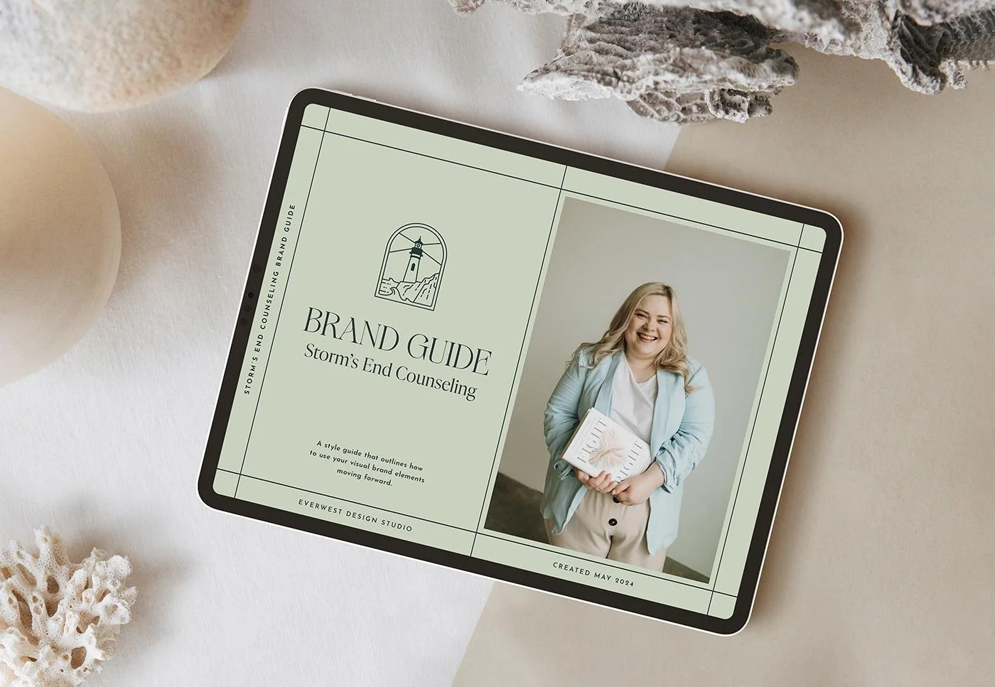 Brand Guide for Coastal Inspired Counseling Health and Wellness Brand