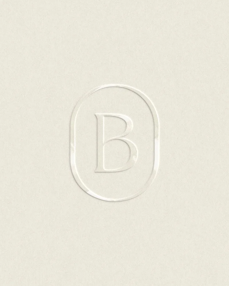 Blanco Teeth Whitening Studio Beauty Brand Letter B Monogram Logo Design