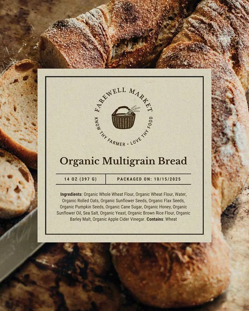 Farewell Market Natural Foods Store in Bend, Oregon Packaging Label Design