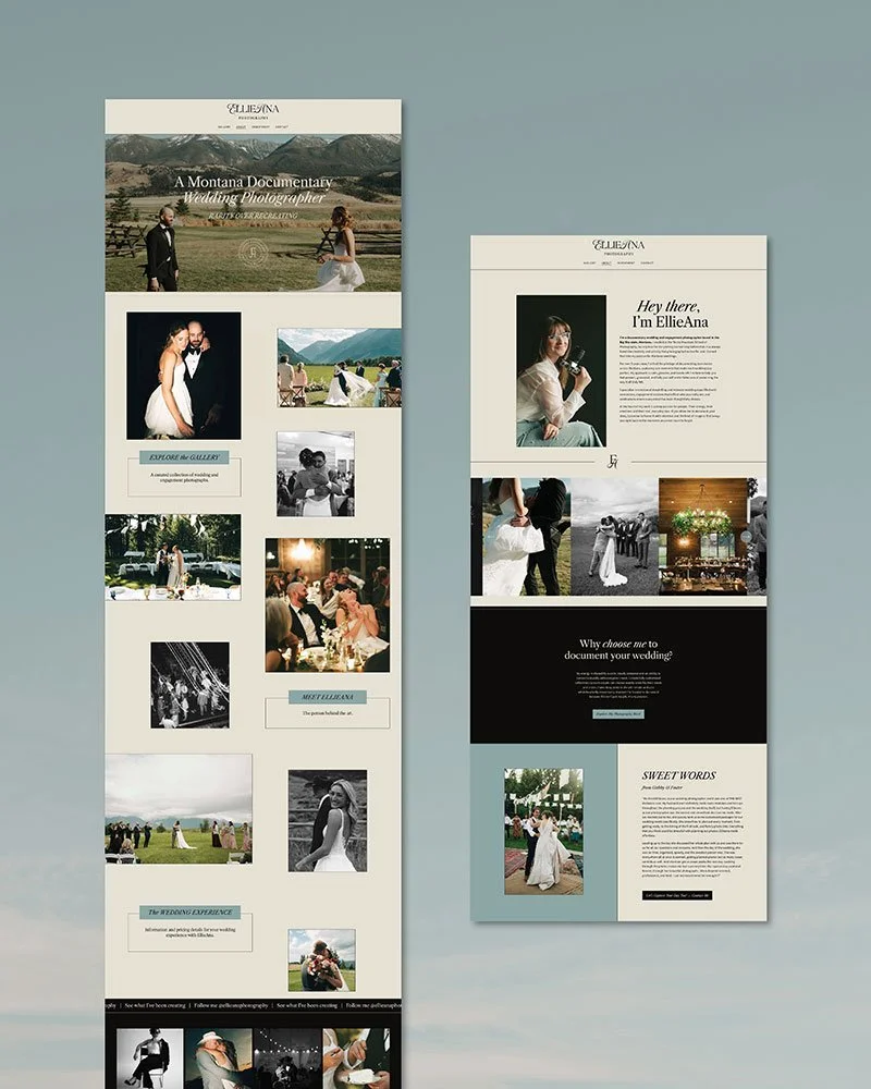 Wedding Photography Website Designs