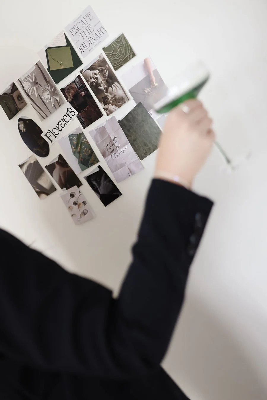 Design Inspiration mood board for a modern, elegant brand