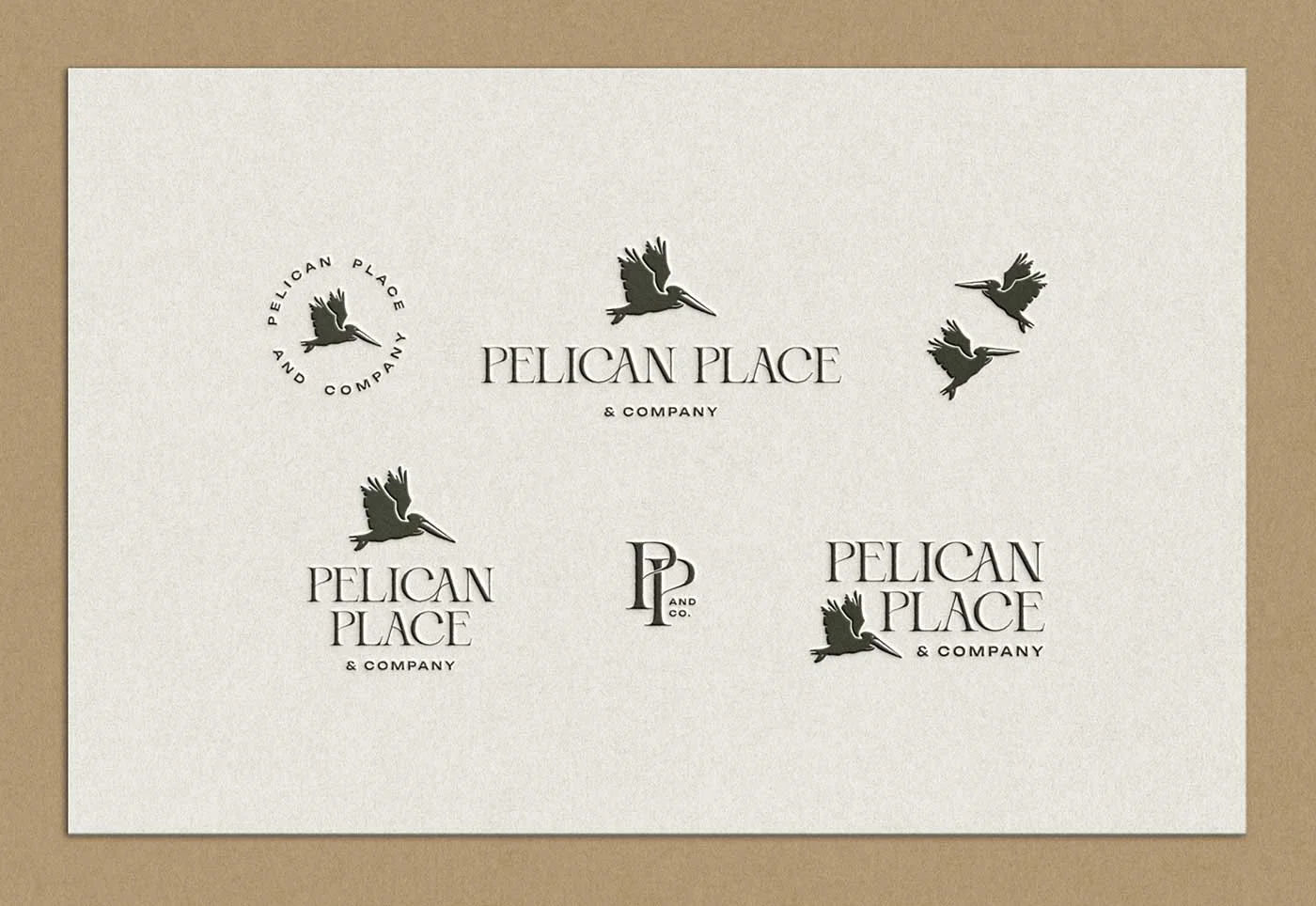 Pelican Place and Company in Bend, Oregon Logo Suite Design
