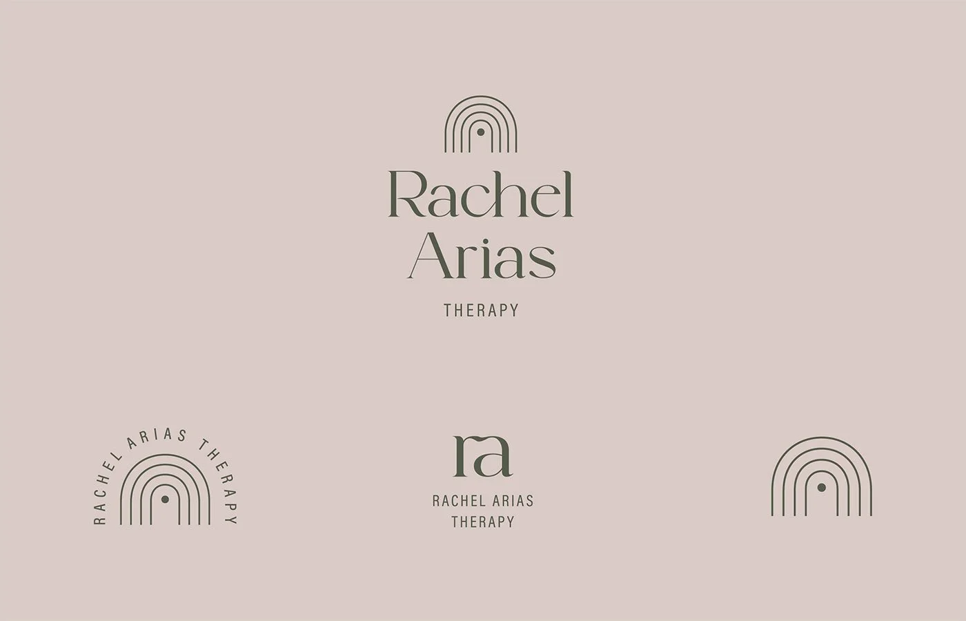 Modern Rainbow Logo Suite Design for Oregon Therapist