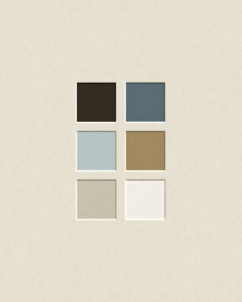 Coastal-inspired Blue and Brown Color Palette