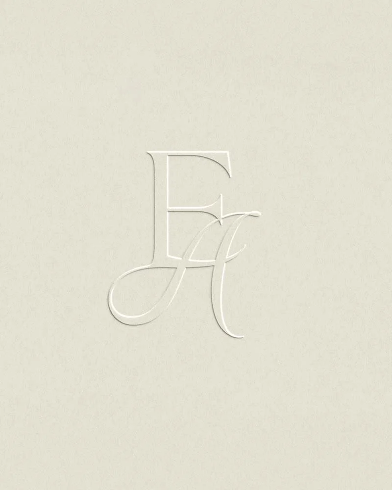 Wedding Photographer Monogram Logo Design