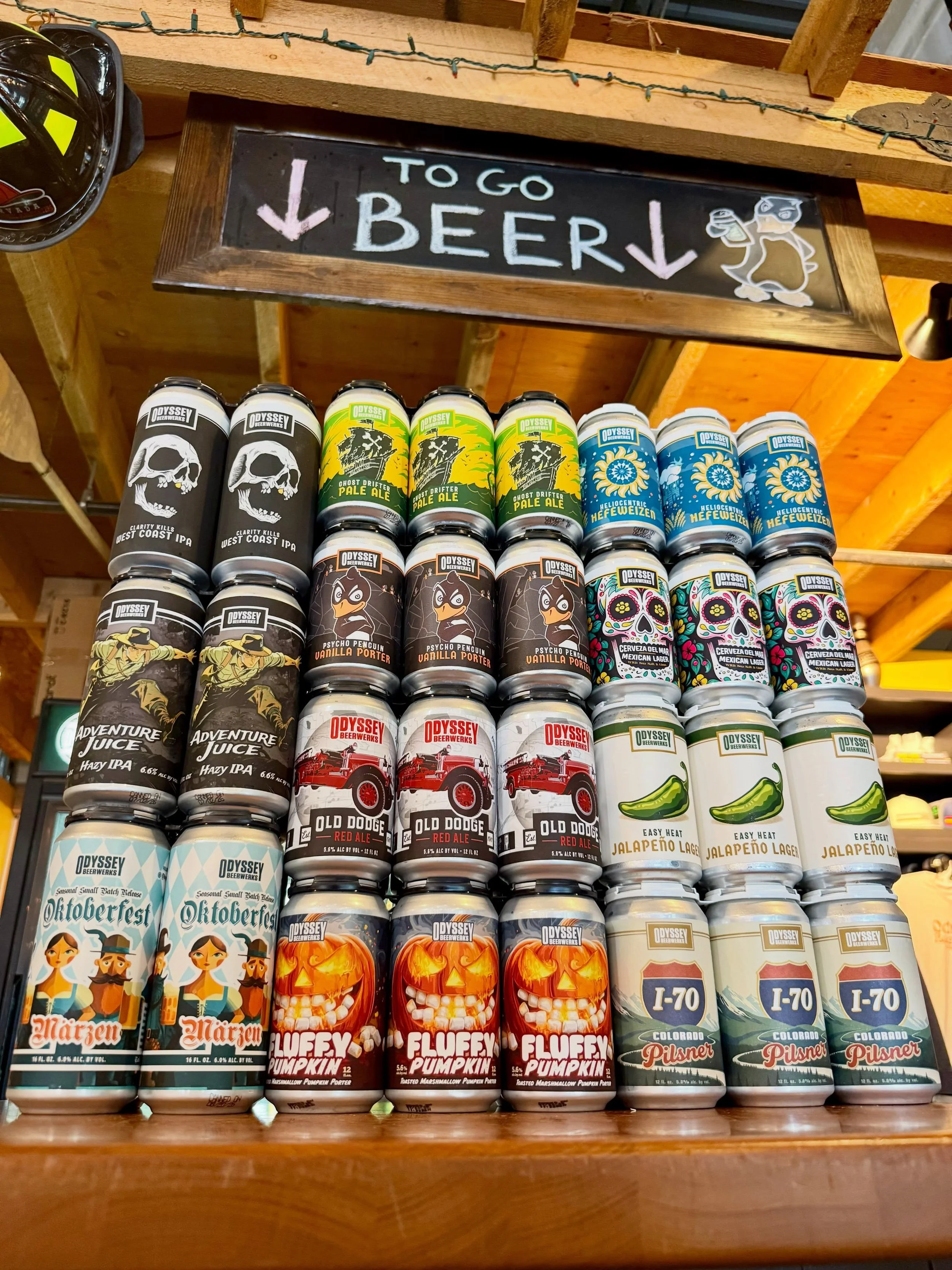 TO-GO BEER?!? Oh we&rsquo;ve got just a few options&hellip;. Did you know that every single Monday at Odyssey, if you buy any 4 or 6-pack that you get a pint on us? Well now you do! 🍻