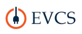 EVCS logo with a power plug icon