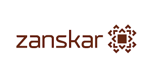 Zanskar logo with stylized geometric design.