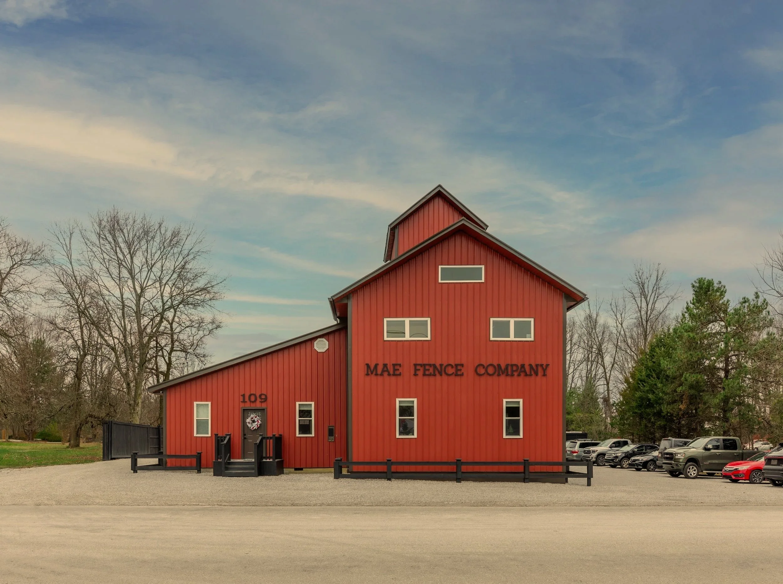 Streetview of Mae Fence Company headquarters located at 109 East Main St in Fulton, Ohio.