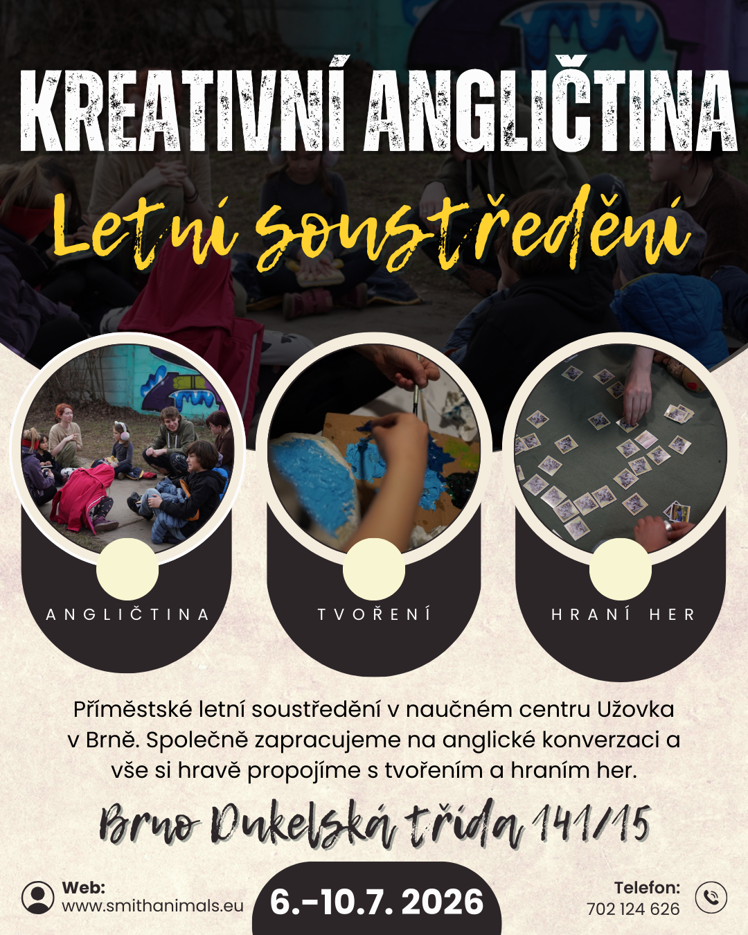 KREATIVNÍ ANGLIČTINA lesní soustředění