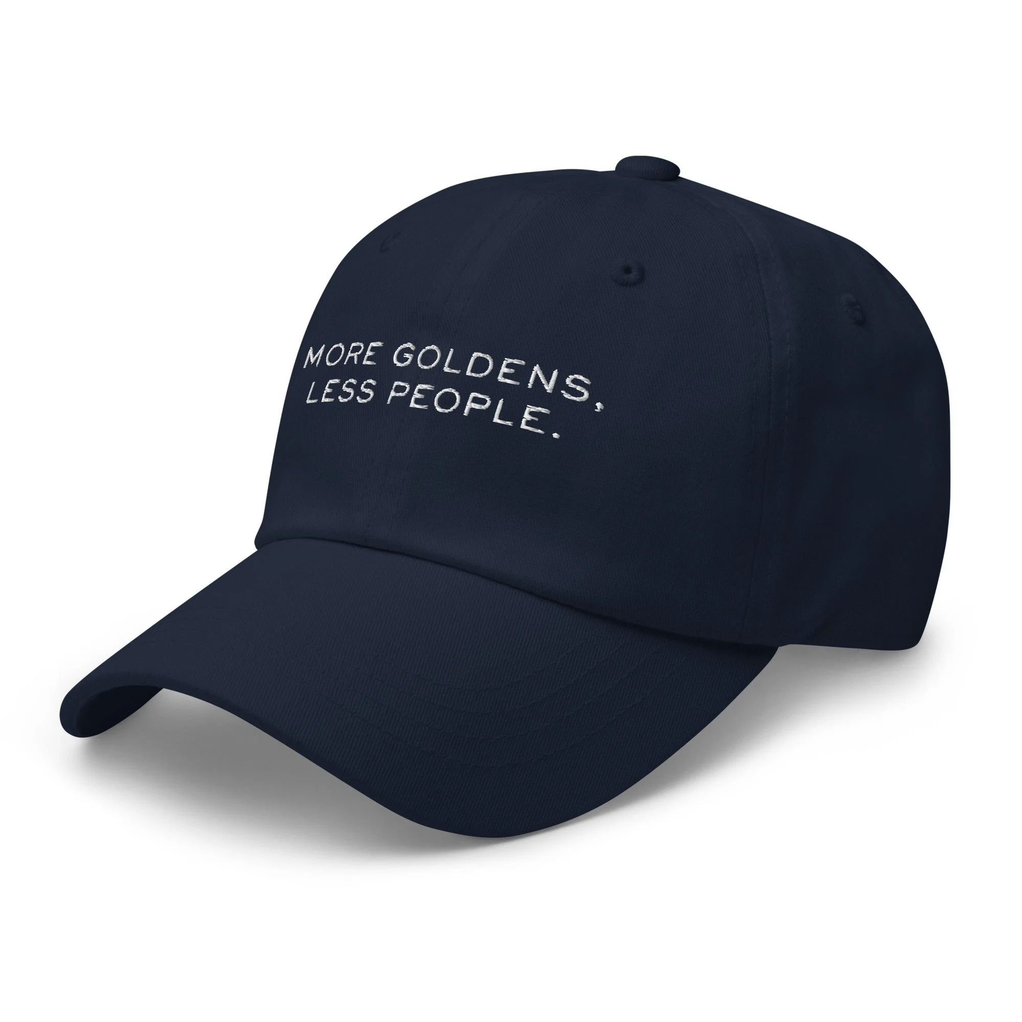More Goldens, Less People Dad Hat