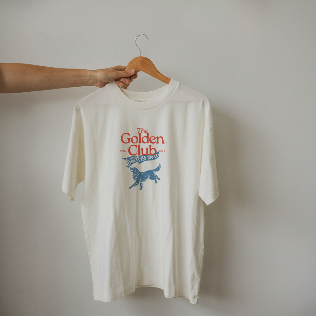 Golden Club Oversized Faded Tee