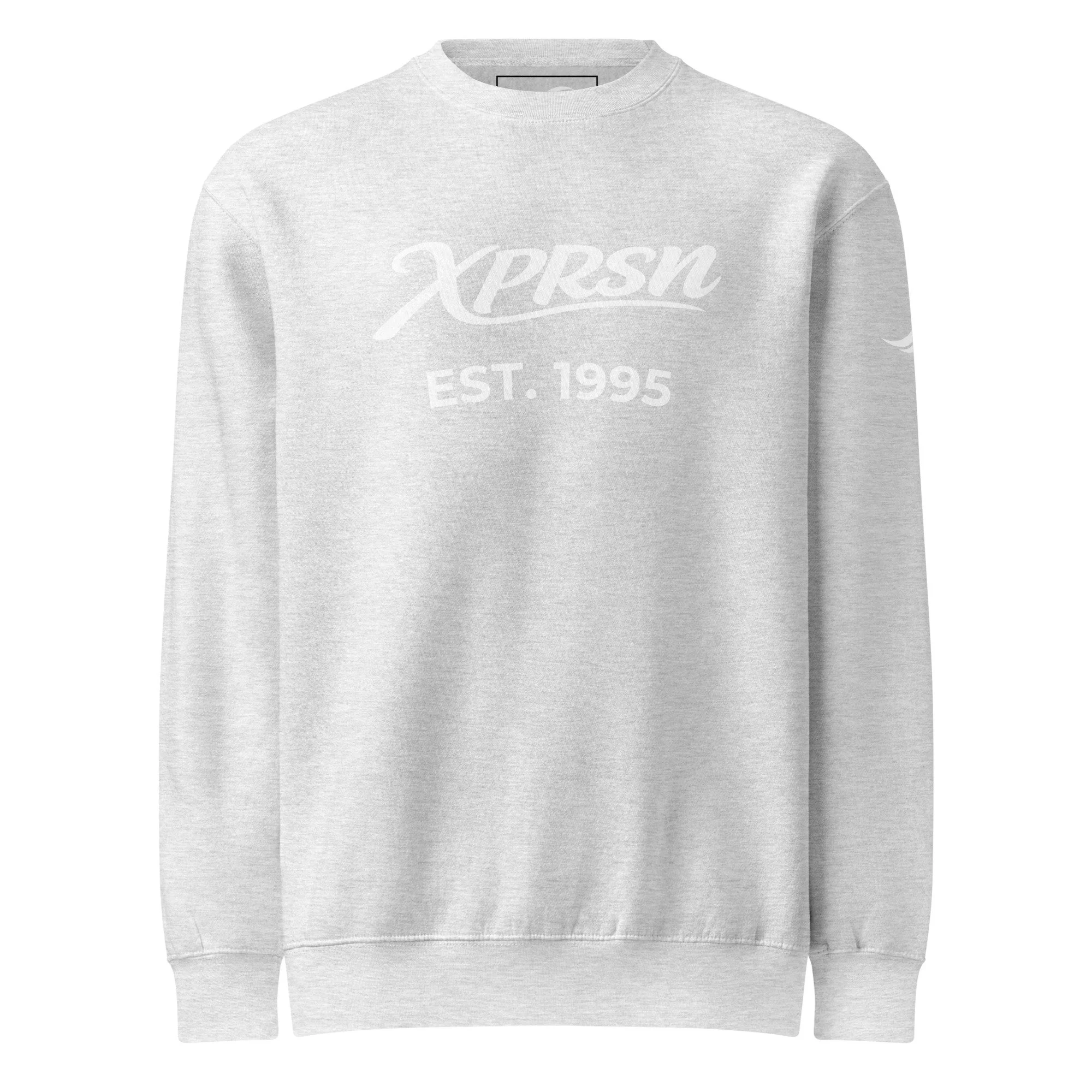 XPRSN Varsity Crewneck – EST. 1995 Edition(Heather Grey)