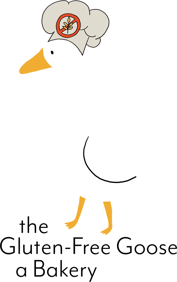 Gluten-Free Goose logo: goose wearing a baker's hat