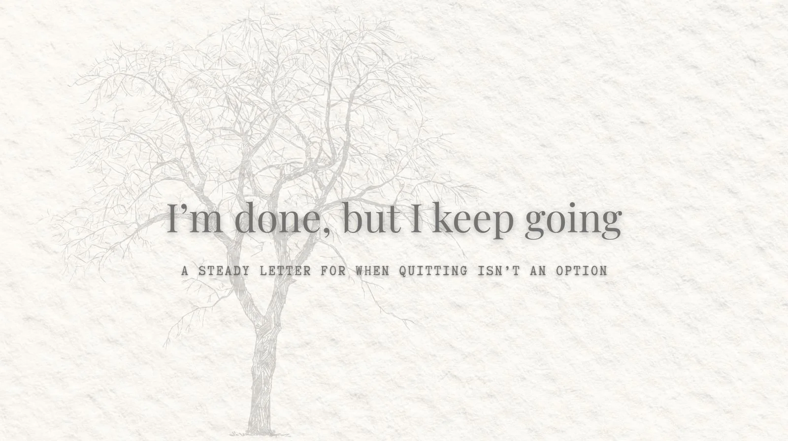 Mom Burnout: For The Mom Who Isn’t Dramatic—Just Done