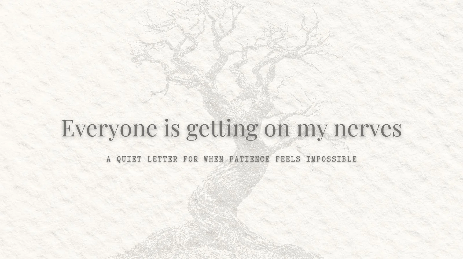 Irritated as a Mom: For When Everything Sets You Off