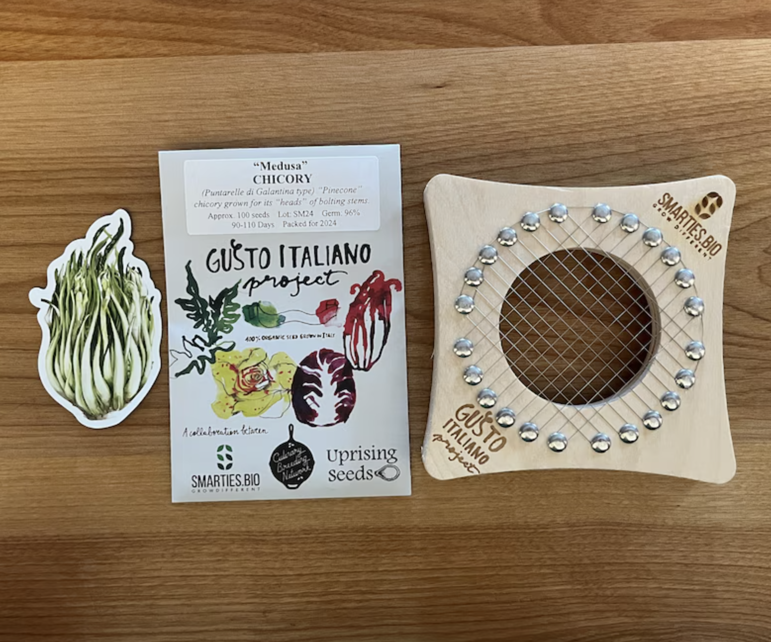 Tagliapuntarella w/ Puntarelle seeds & sticker