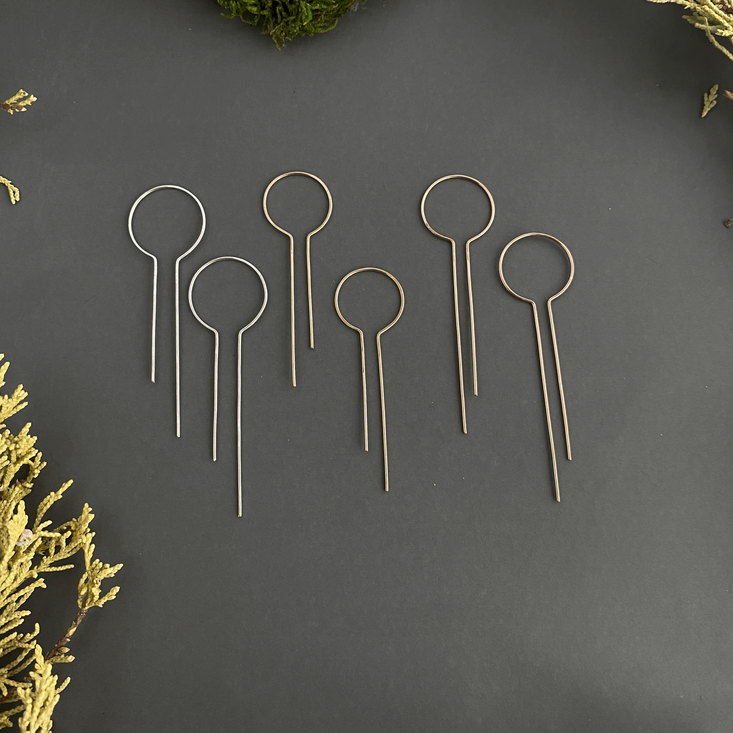 Keyhole Threader Earrings