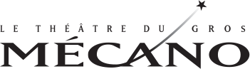 Logo of the Théâtre du Gros Mécano in black text.