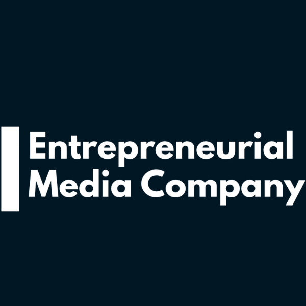 Logo of Entrepreneurial Media Company with white text on a dark background.