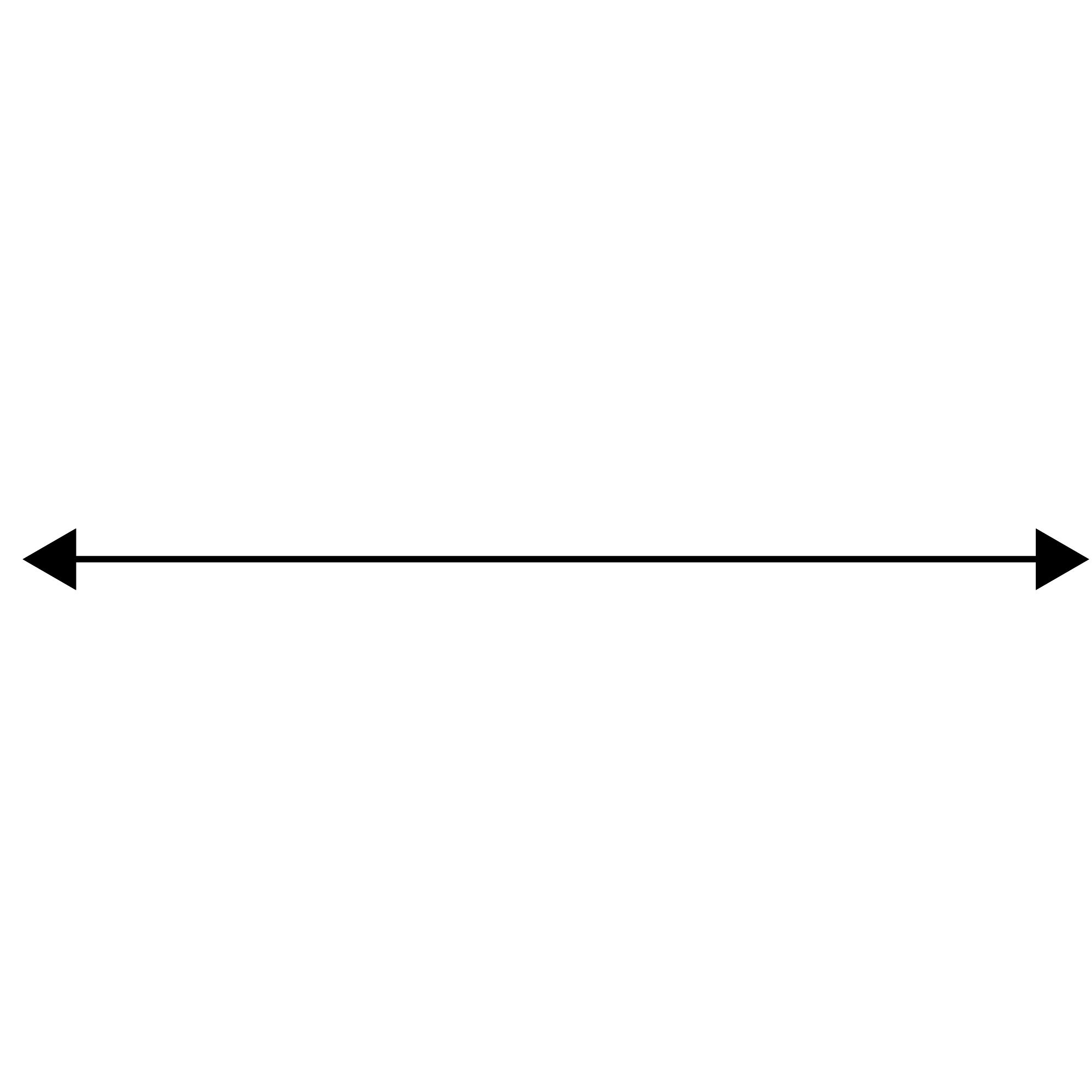 Arrows pointing in different directions.