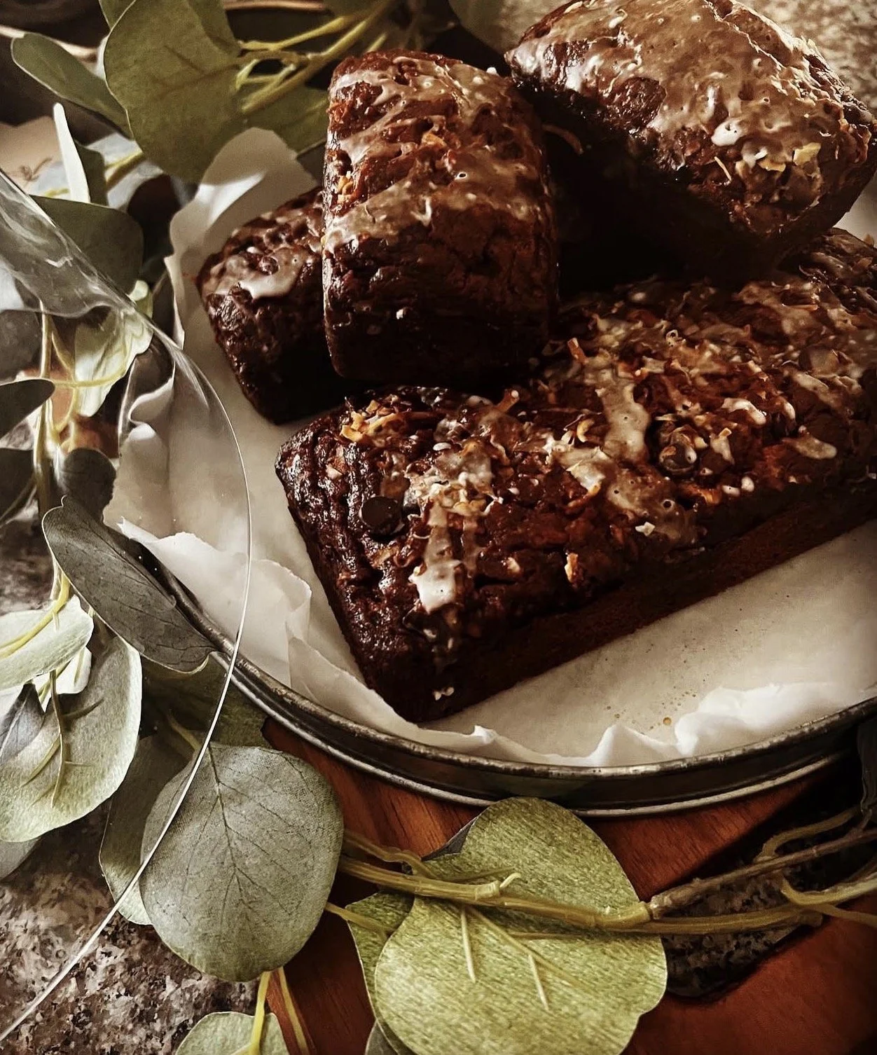 Coconut Choc. chip Banana Bread 