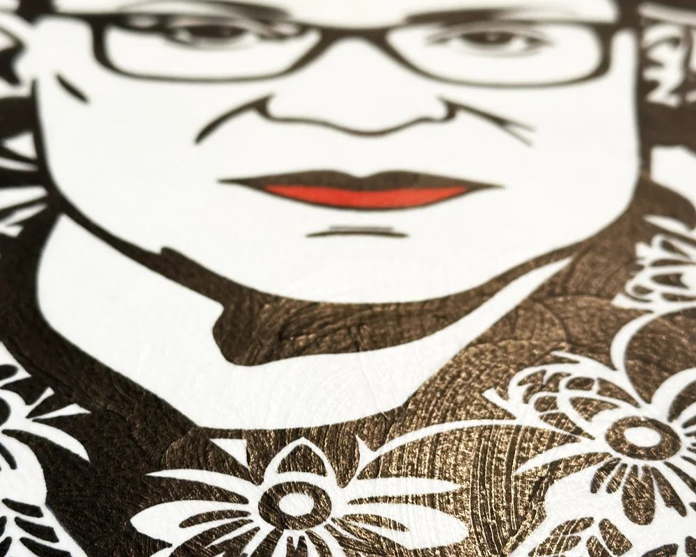 Angled macro photography showing the matte texture of gouache sealed with Dorland’s wax.