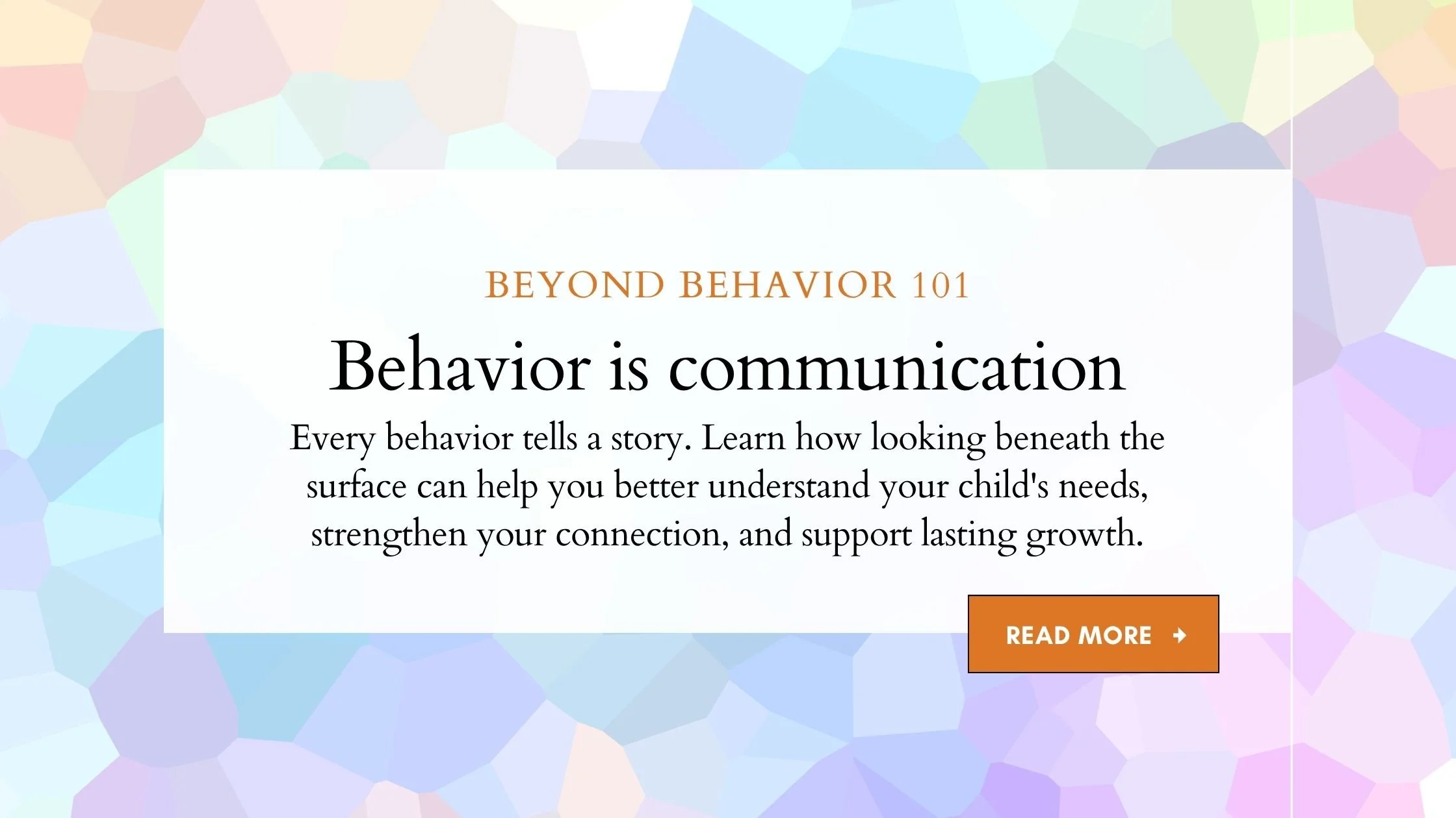 Behavior Is Communication