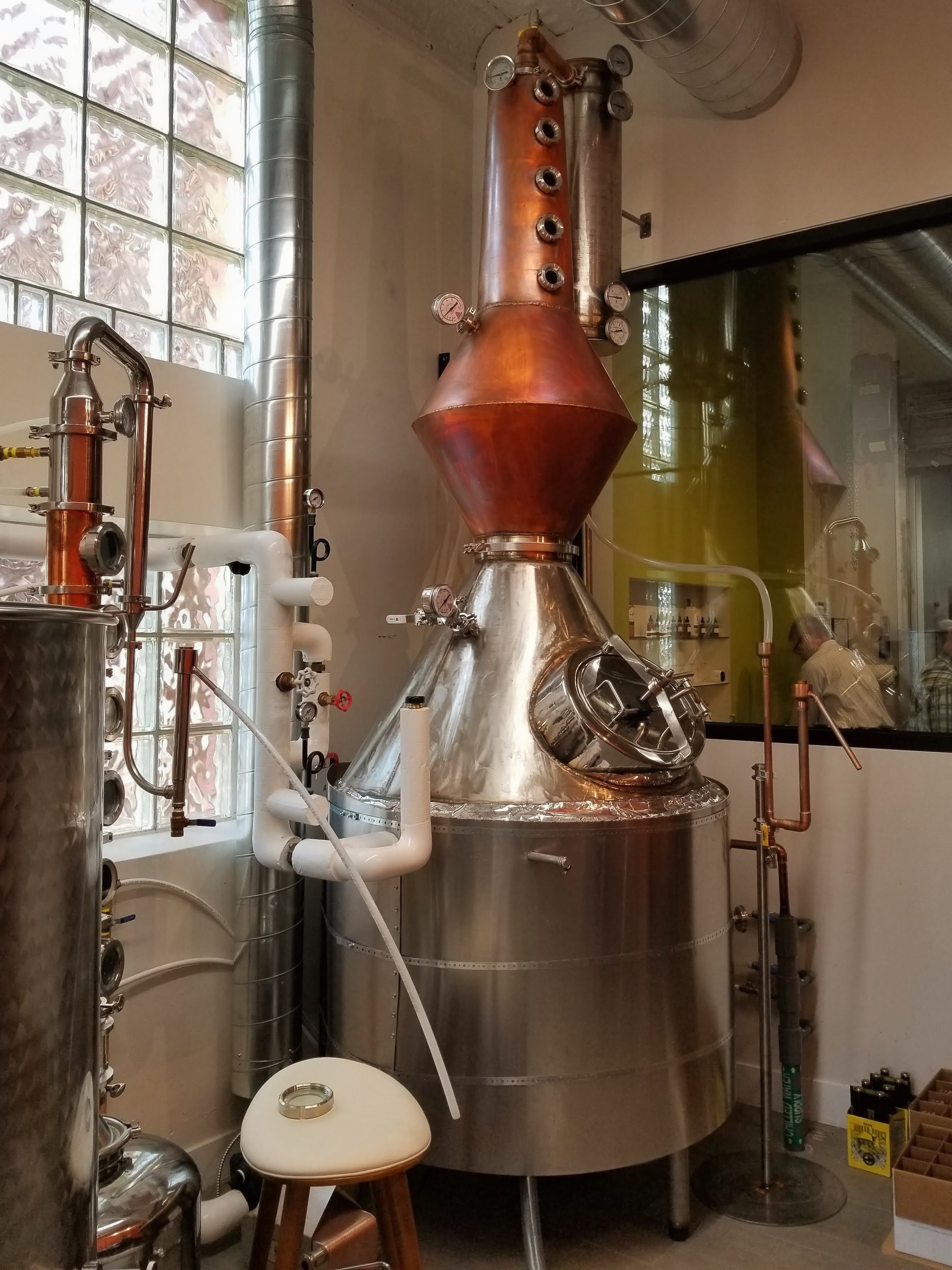 Photo of a Custom made Copper and Stainless Still for Whiskey Distillation