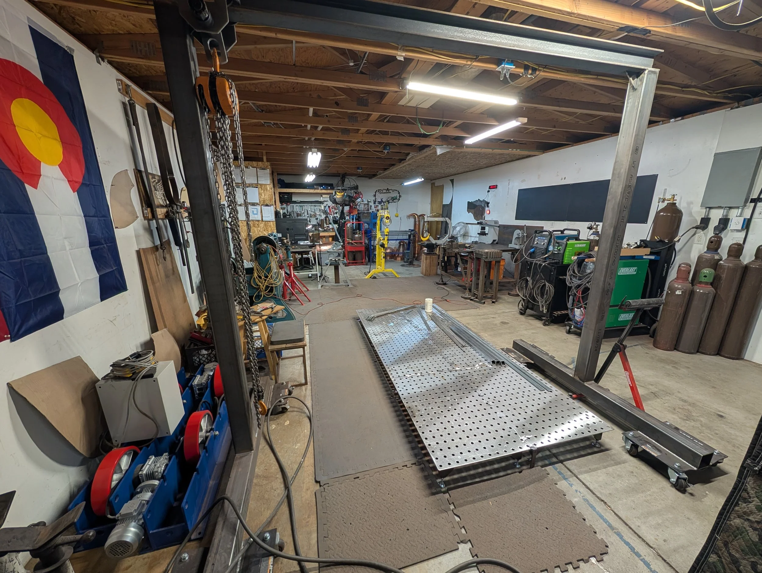 Inside a denver welding and custom fabrication shop where  CAD and AR is done