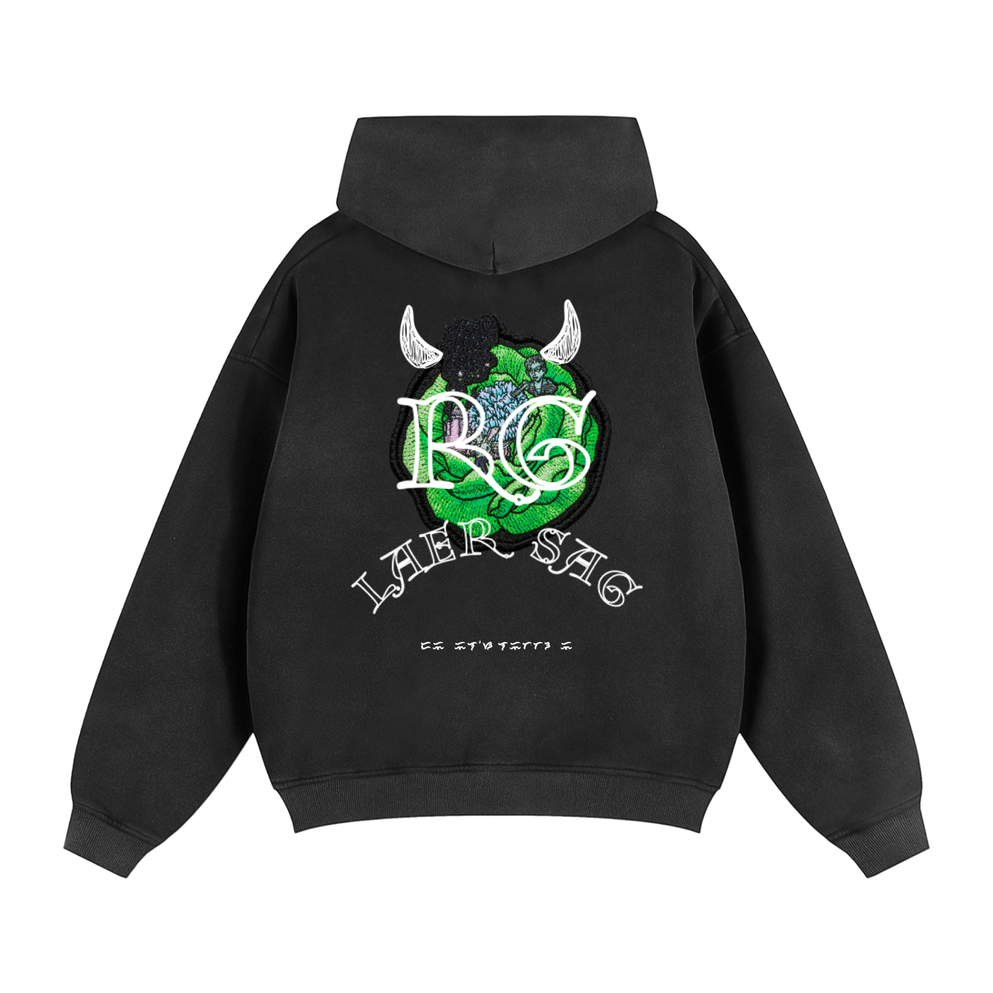 Devil's Lettuce 2Way ZipUp Hoodie - Black