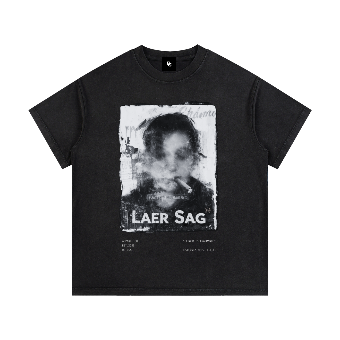 Fading Faces Tee - Black