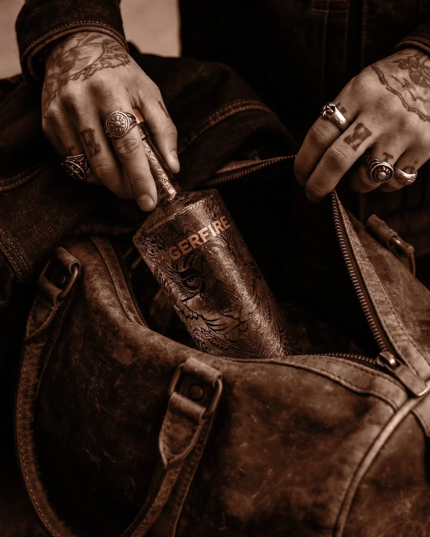 Always carry fire 

[TigerFire, Never Give In, TigerFire Vodka, Premium Vodka, French Vodka, Unleash The Spirit]