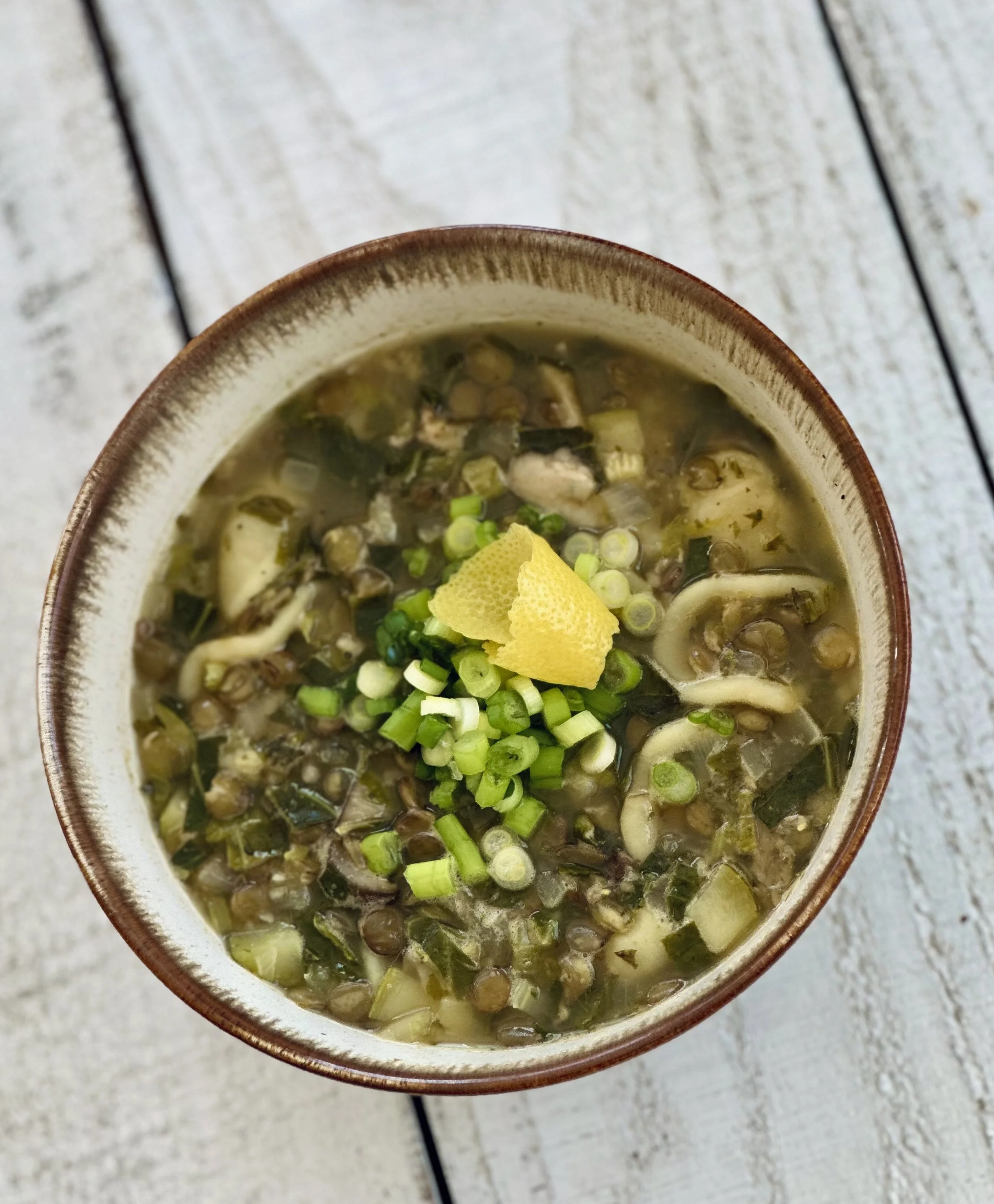 Lentil Orecchiette Soup