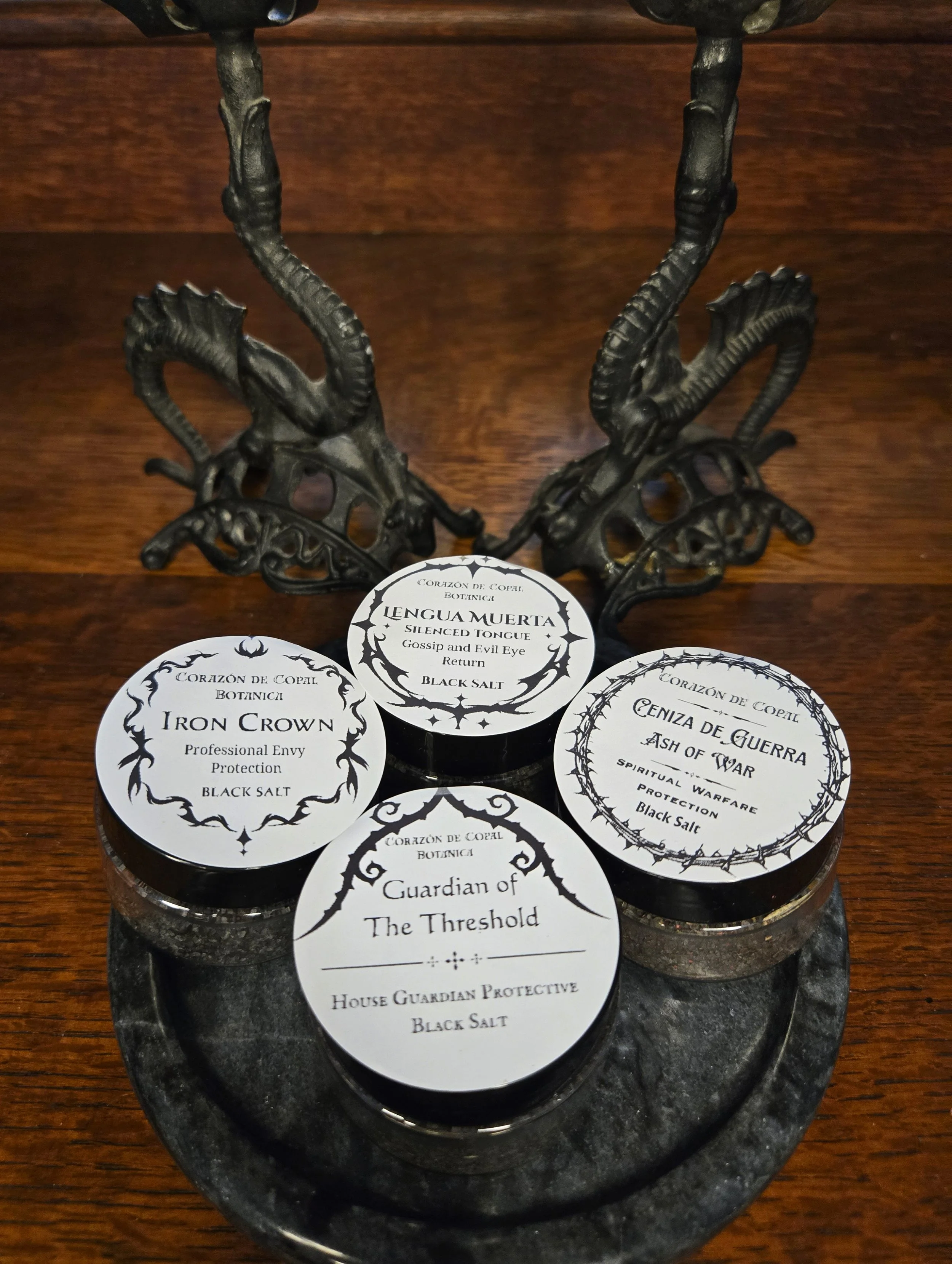 Covenant of Ash: Bruja Black Salt Guardians – Spiritual Protection & Evil Eye Defense Collection