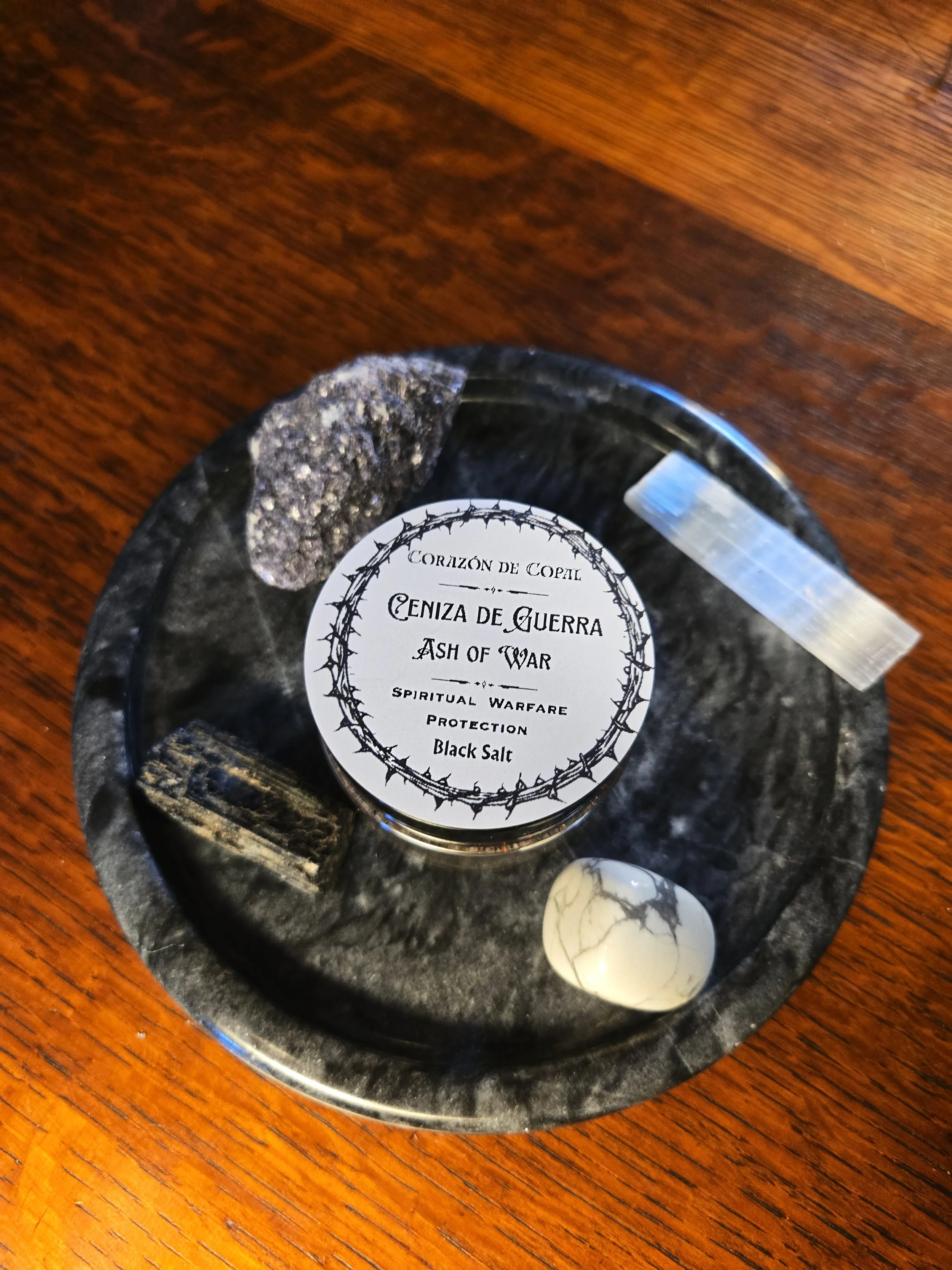 Ceniza de Guerra/ Ash of War Black Salt – Spiritual Warfare Protection & Psychic Defense