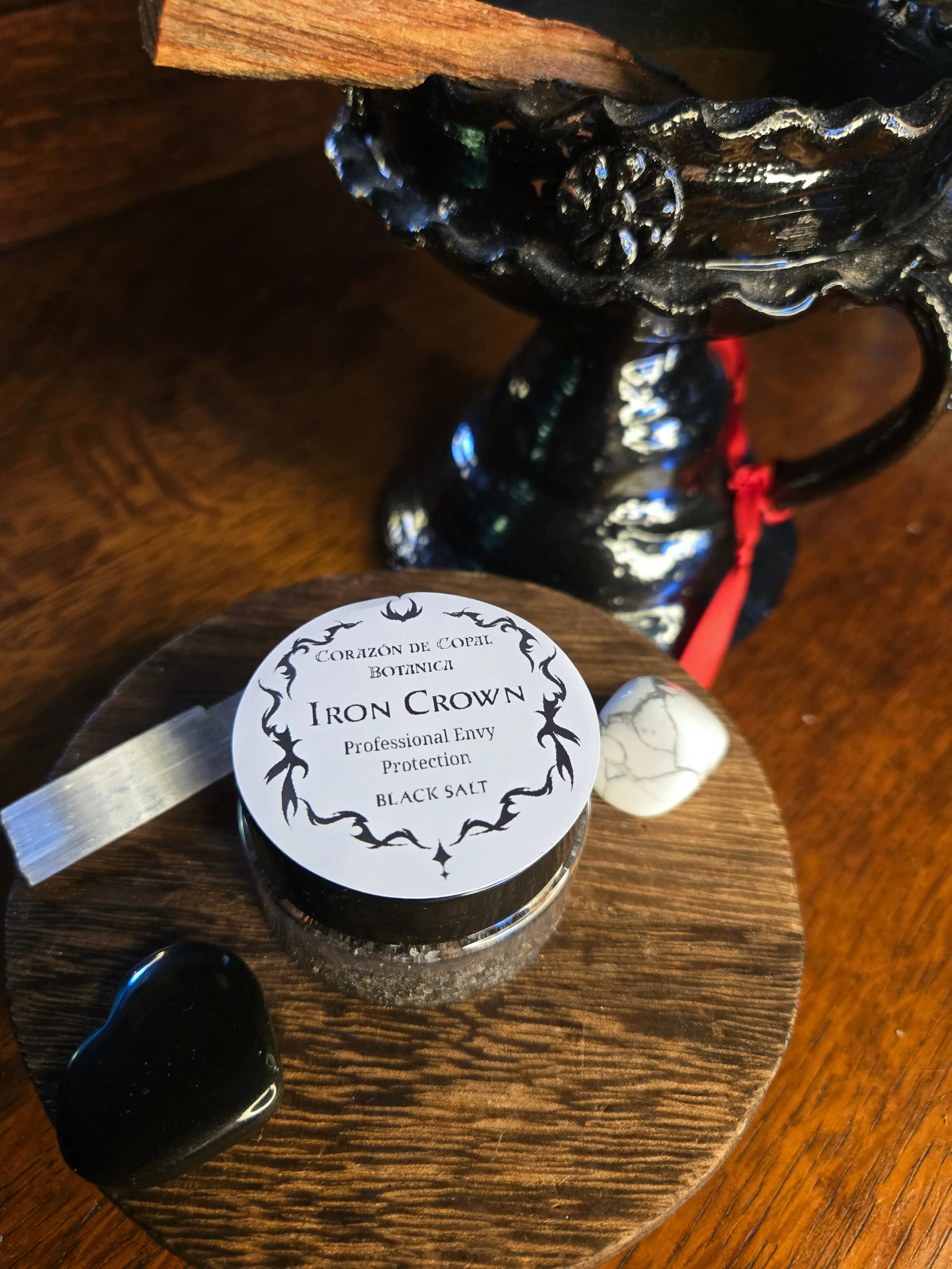 Iron Crown Barrier Black Salt – Professional Envy Protection & Success Shield