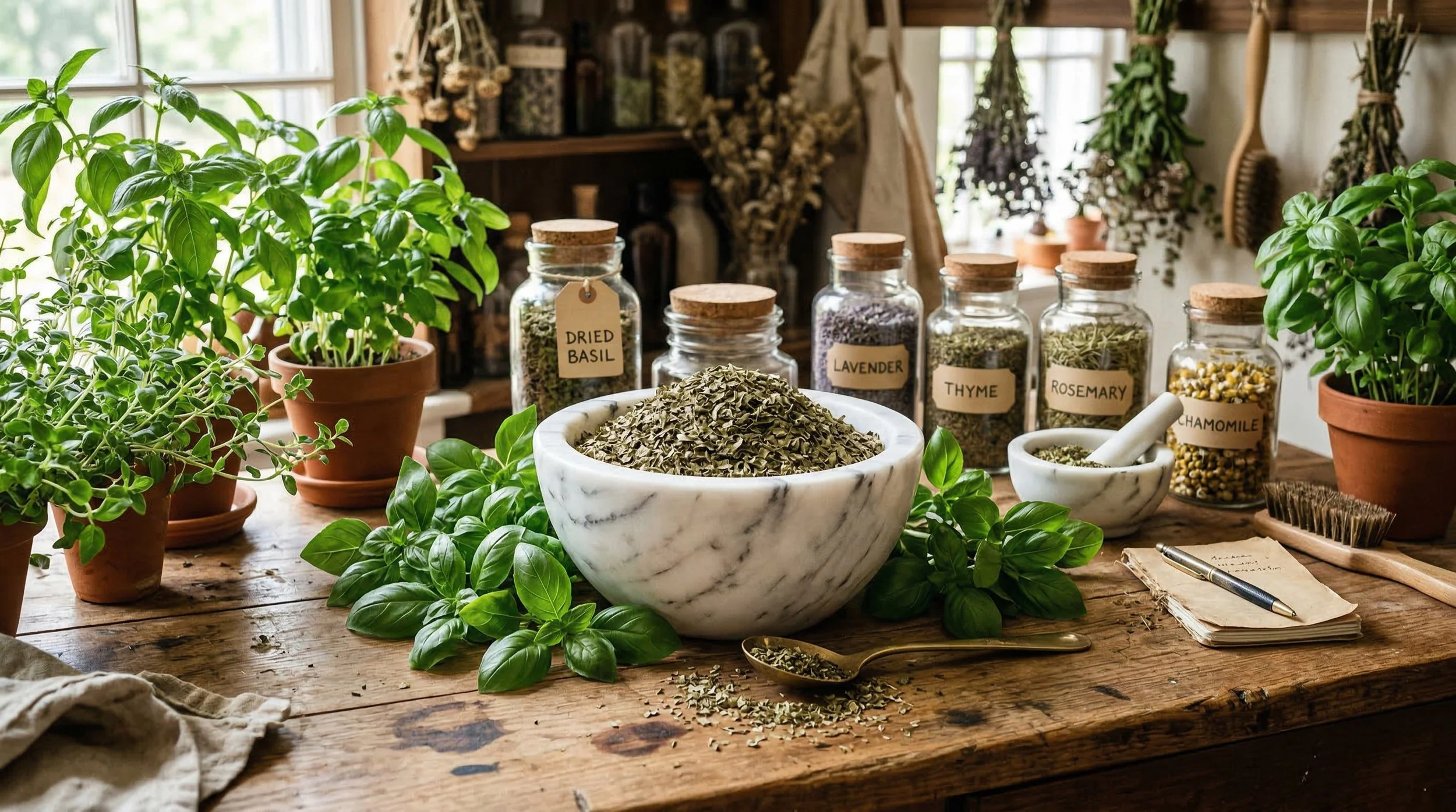 Organic Basil (Loose Dried) - Protection, Abundance & Harmony