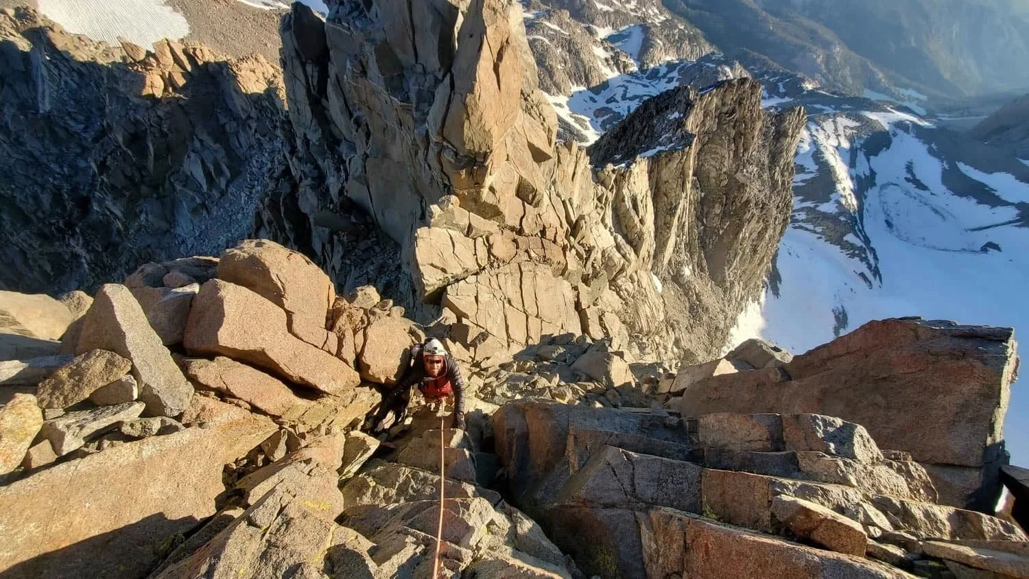 Outdoor alpine climbing instruction in the Eastern Sierra with certified guides